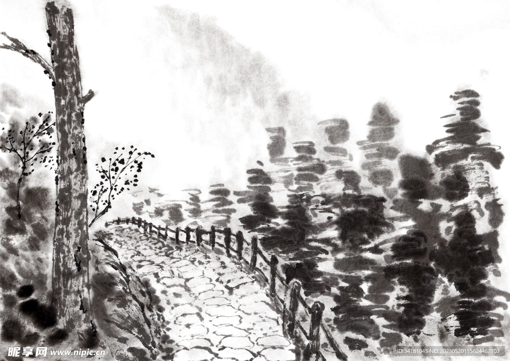 山水画中国风