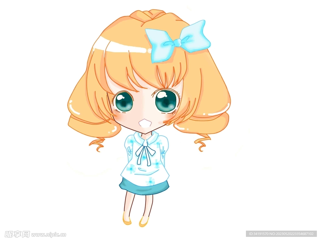 手绘小美女