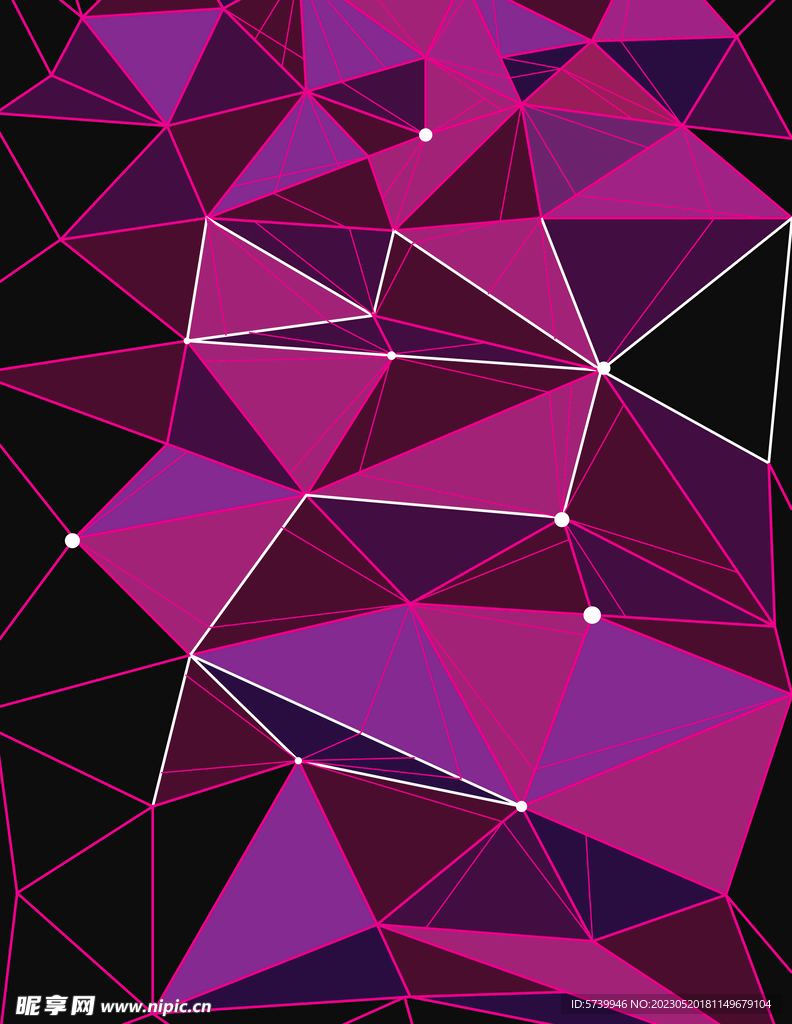 粉紫多边形几何结构纹理背景图
