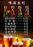啤酒系列价目表