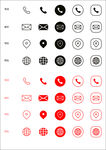 矢量icon名片图标