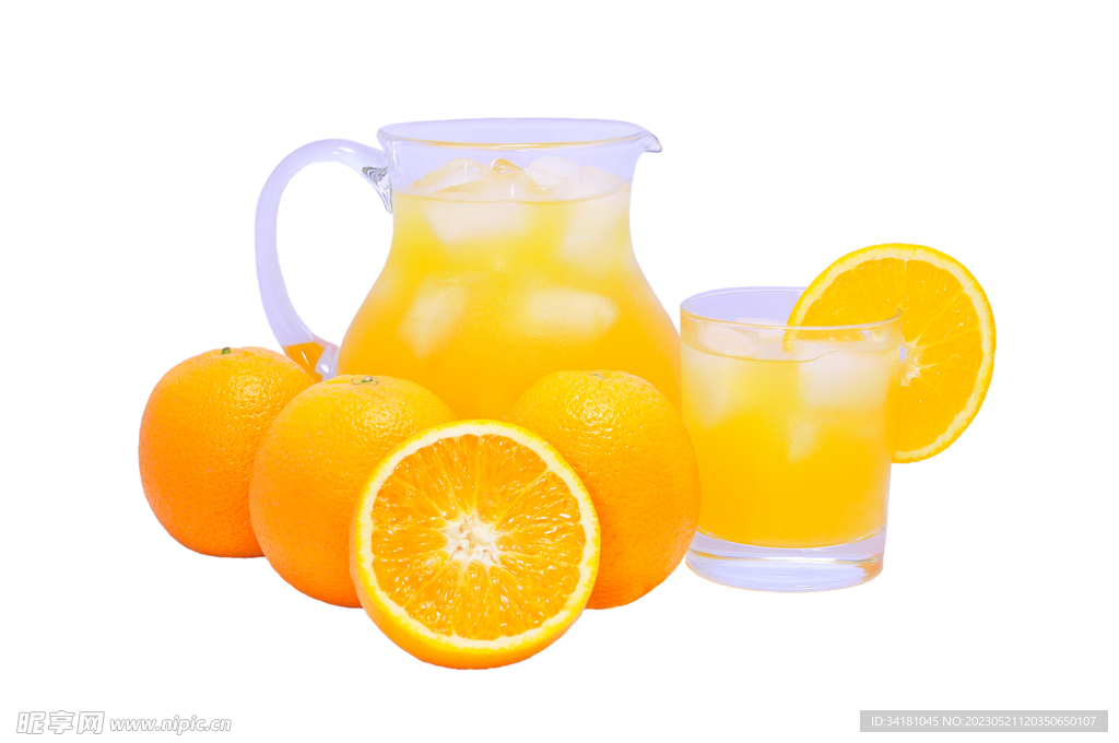 橙子水果饮料