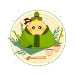 粽子插画  表情包  