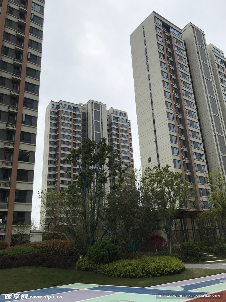 城市小区风景 