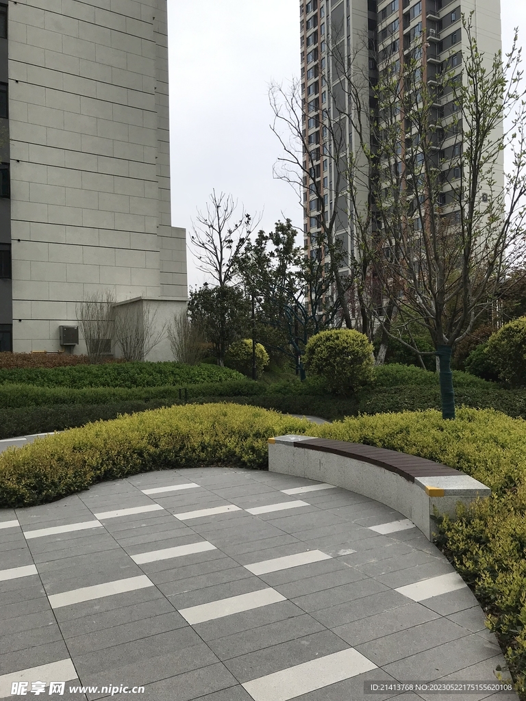 城市小区风景 