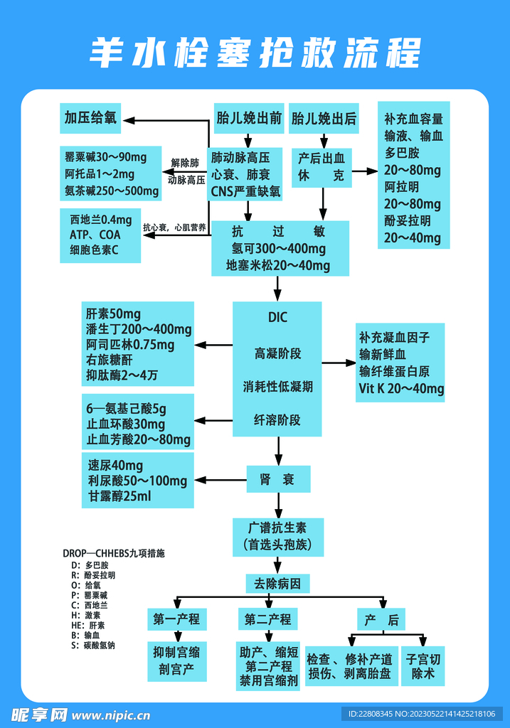 羊水栓塞抢救流程