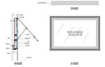 广告灯箱结构图纸