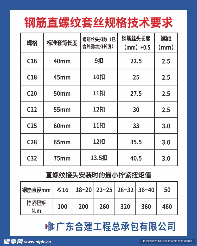 钢筋规格要求