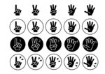 拇指数字比划