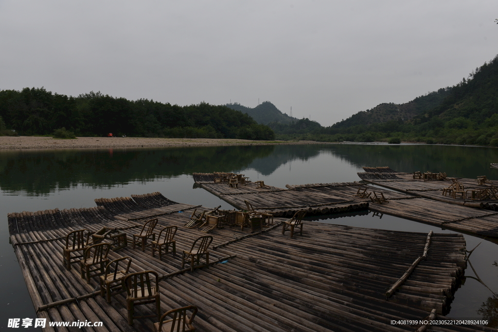 仙居 永安溪 风景 竹筏 漂流