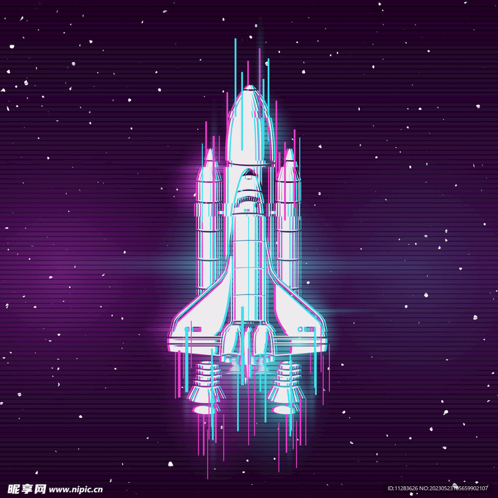 航天飞船插画