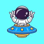 卡通人太空