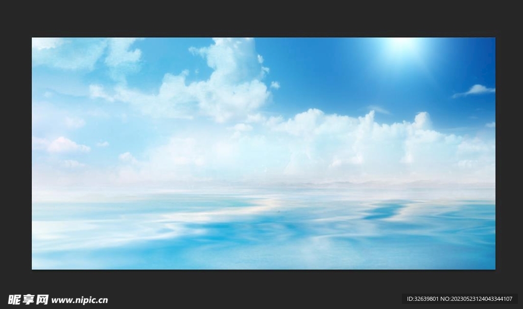 蓝天大海背景