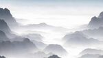 水墨意境山水画 