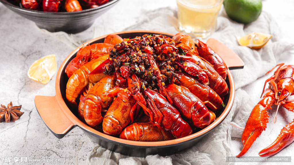 小龙虾美食摄影