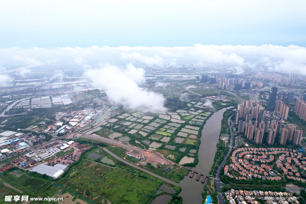 高空航拍大良东区