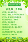 近视的十大原因