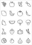 蔬菜水果食物icon图标素材
