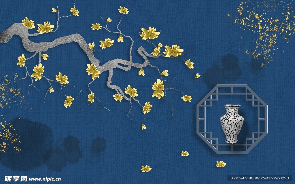 古典背景墙 