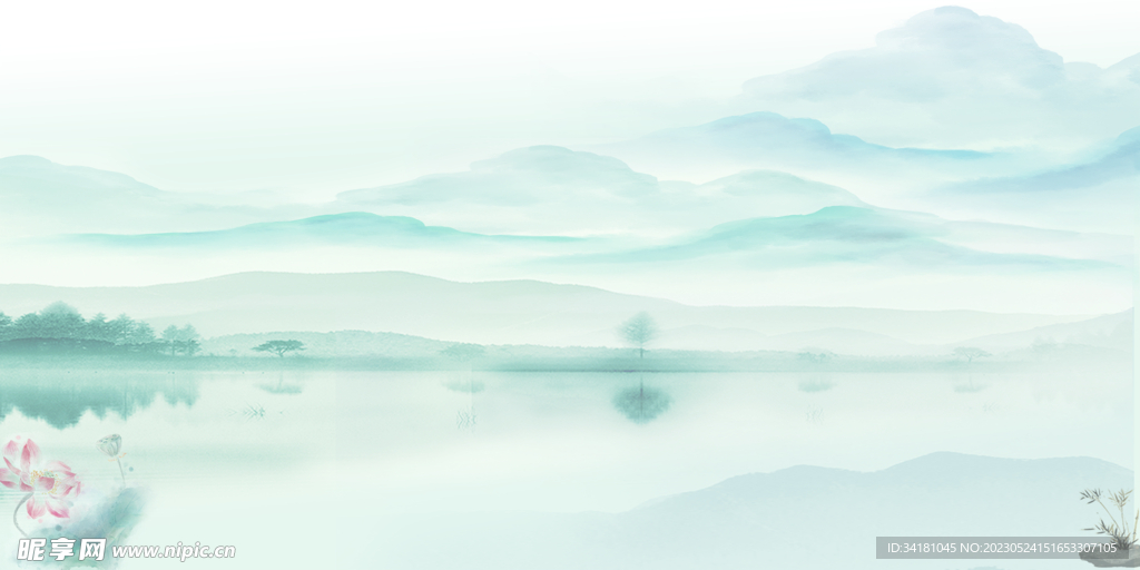 山水画背景