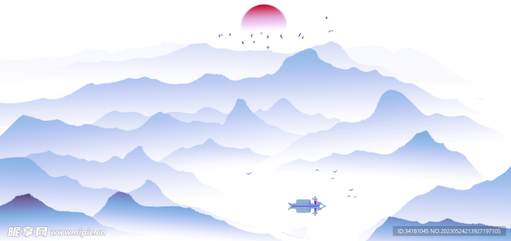 山水画背景