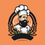 厨师头像logo