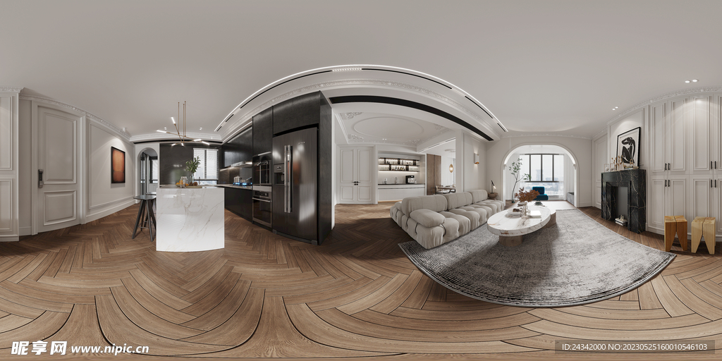 室内设计全景效果图