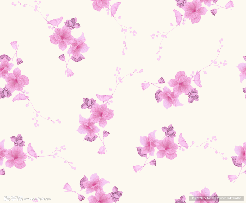水彩花
