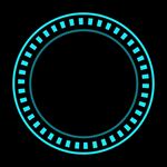 科技可视化数字旋转圆形圆环图标