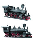 古老火车模型