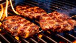 烧烤熏烤牛排肉类食材美食路边摊