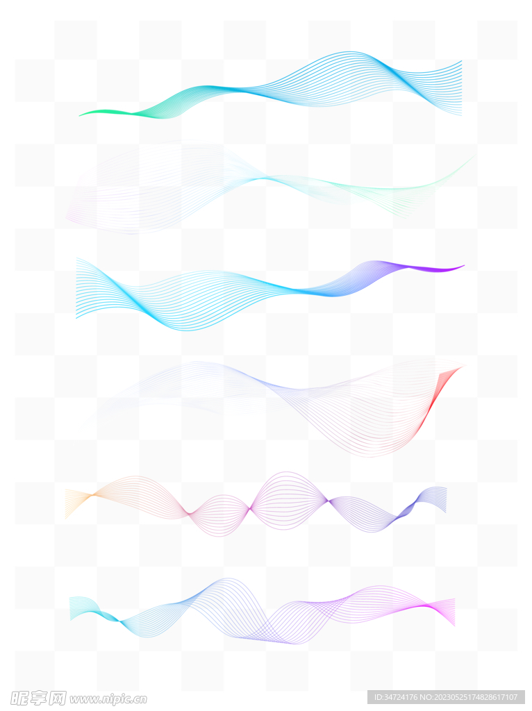 渐变线条元素