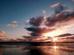 海滨夕阳风光