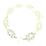 植物叶子边框  