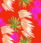 橘底碎花