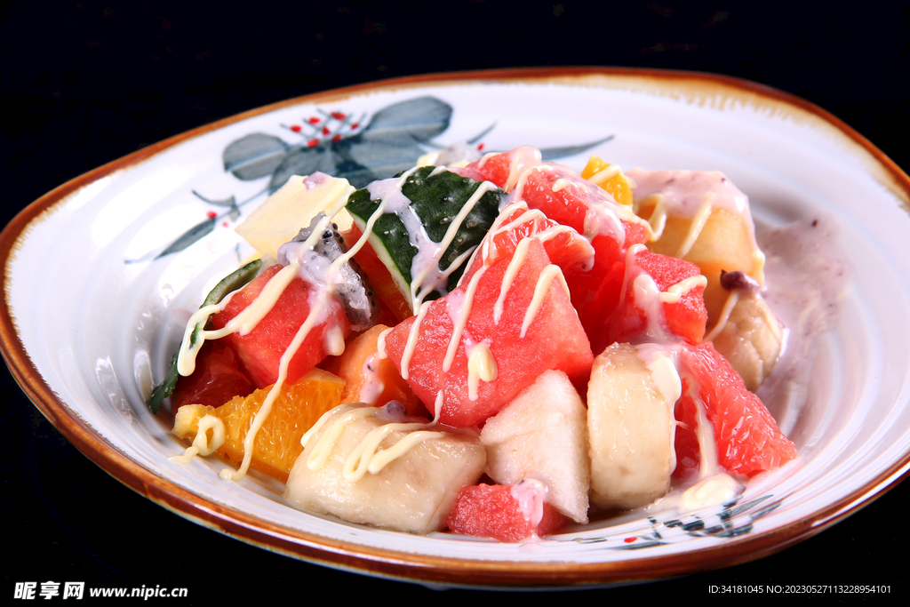 水果沙拉美食