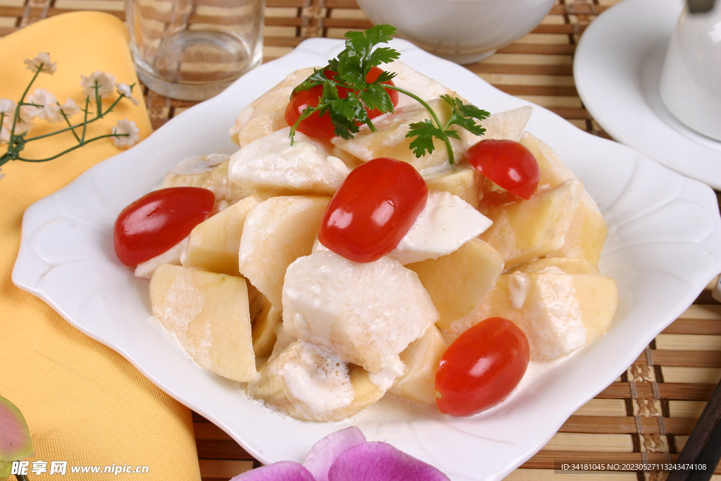水果沙拉美食