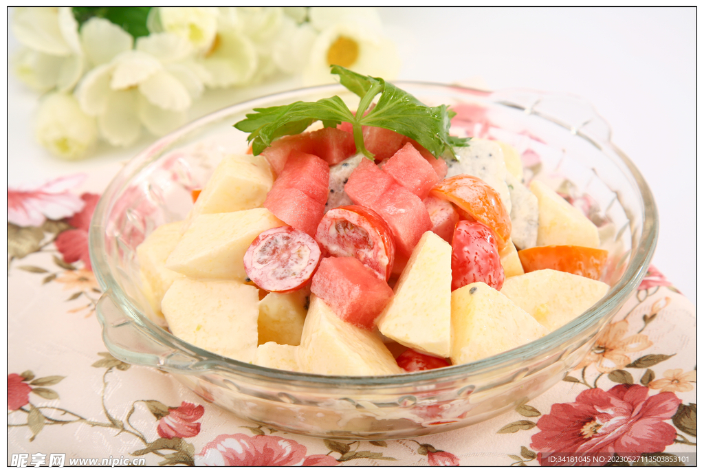水果沙拉美食