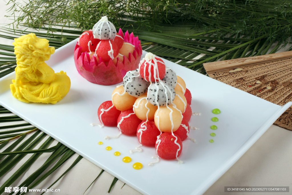水果沙拉美食