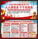 全国安全生产月展板