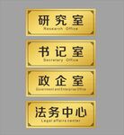 拉丝金科室牌