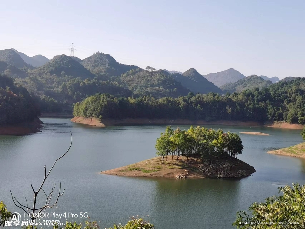 黄龙湖美景