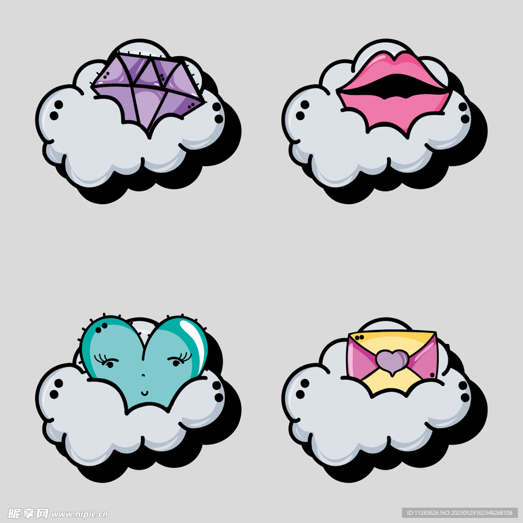 卡通云朵