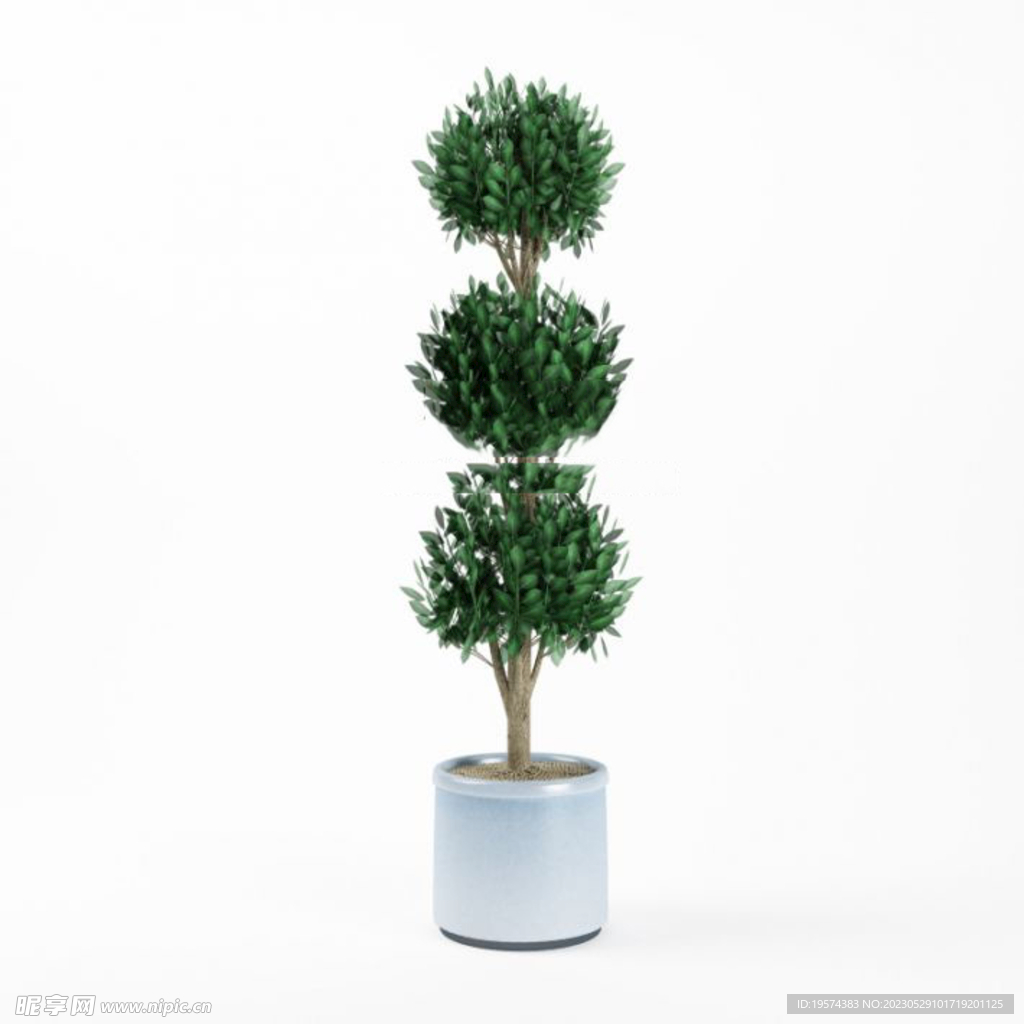C4D模型绿色植物