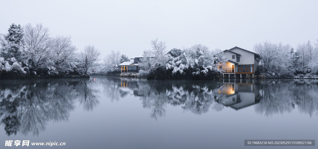 西湖雪景