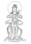 矢量观音菩萨