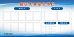 食堂严密公示栏
