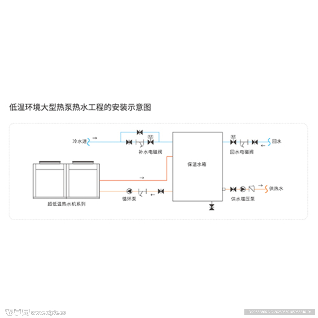 环境大型热泵热水工程安装示