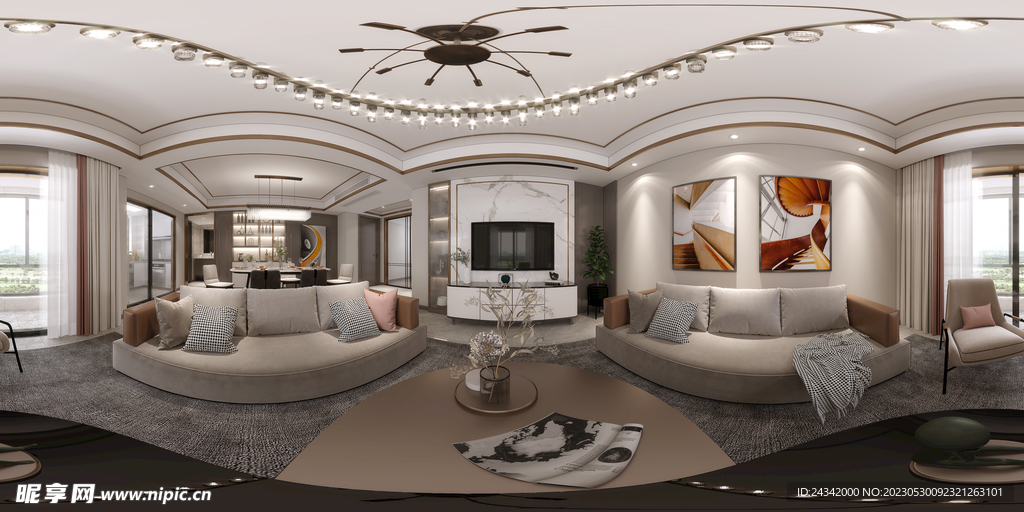 室内设计全景效果图