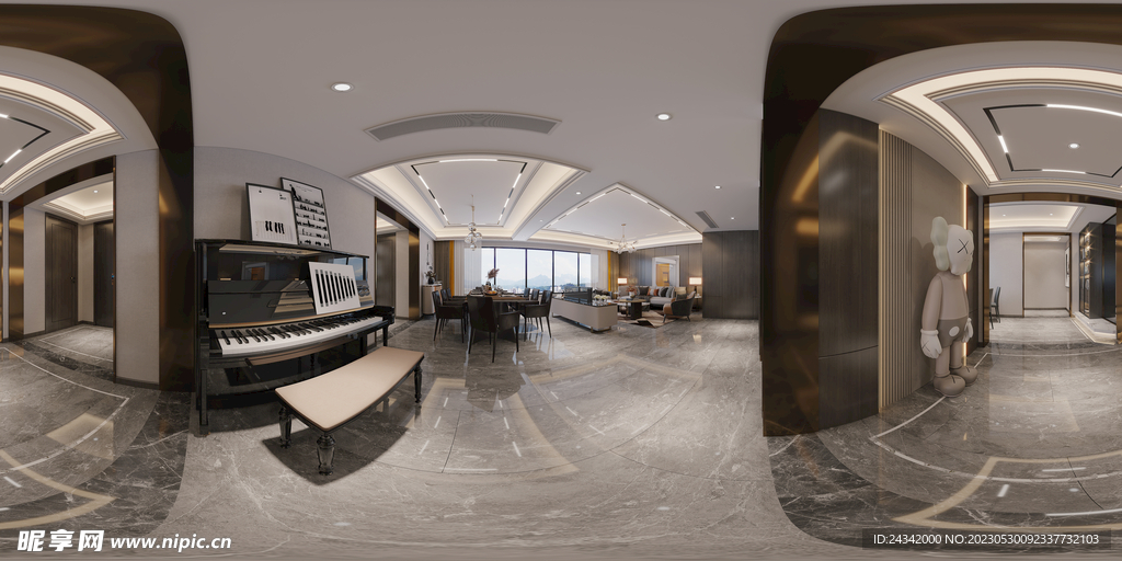 室内设计全景效果图